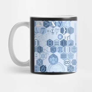 Math in color (navy) Mug